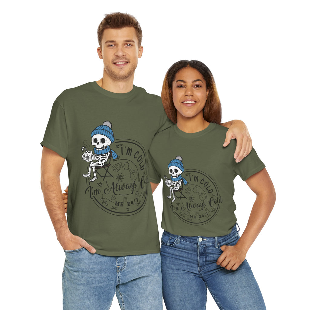 Cozy Skeleton Unisex Cotton Tee