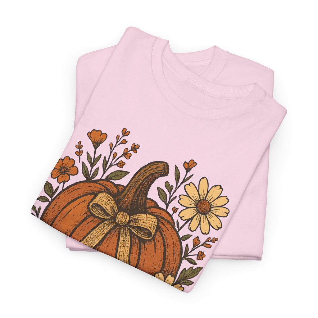 Pumpkin Daisy Unisex Cotton Tee
