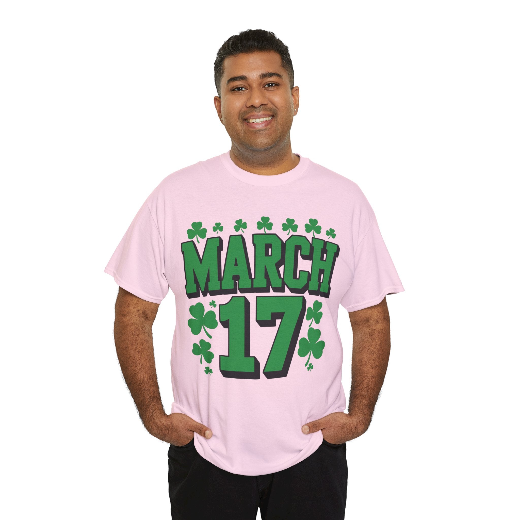 St. Patrick’s Day March 17 Shamrock Unisex Cotton T‑Shirt