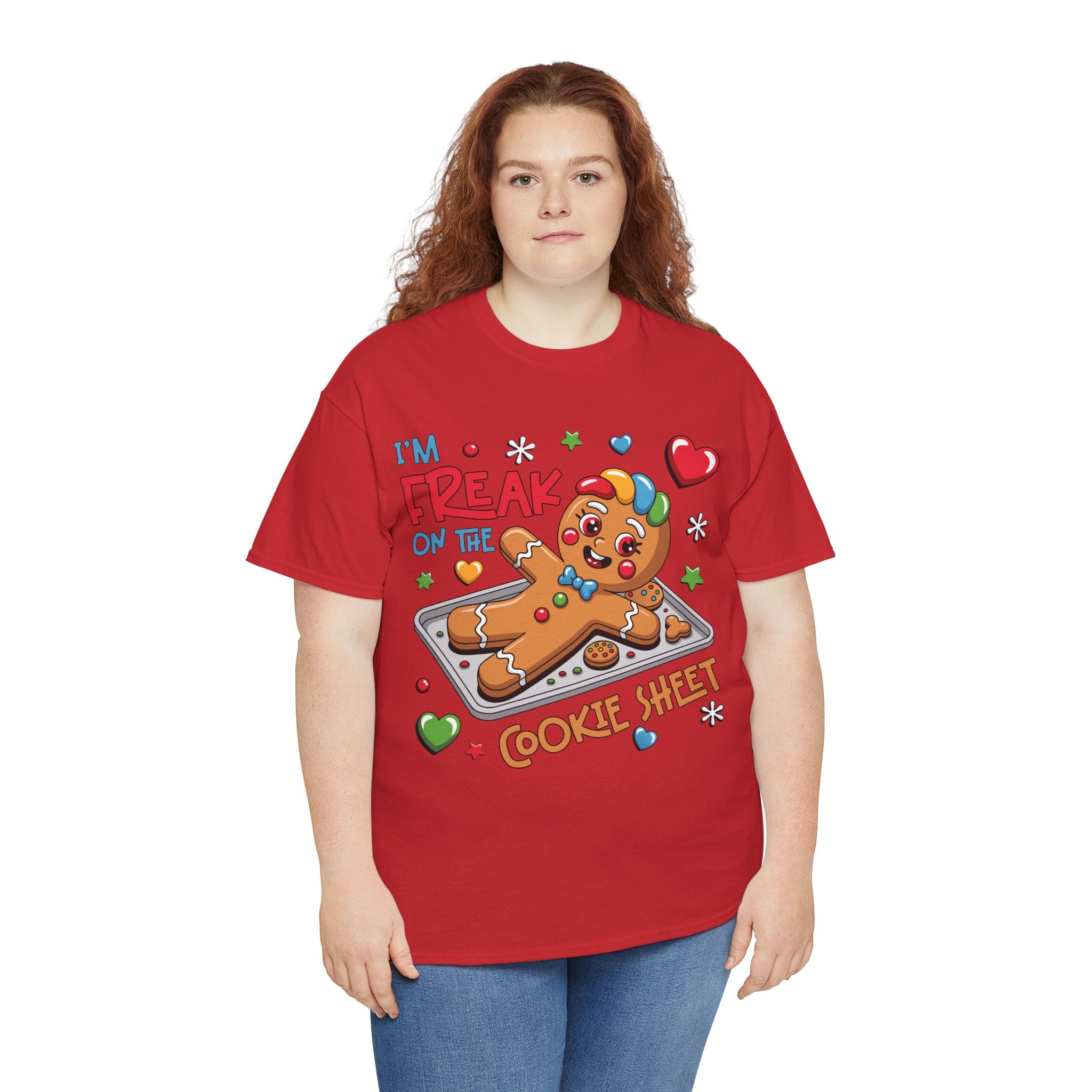 Gingerbread ‘I’m Freak on the Cookie Sheet’ Unisex Cotton Tee