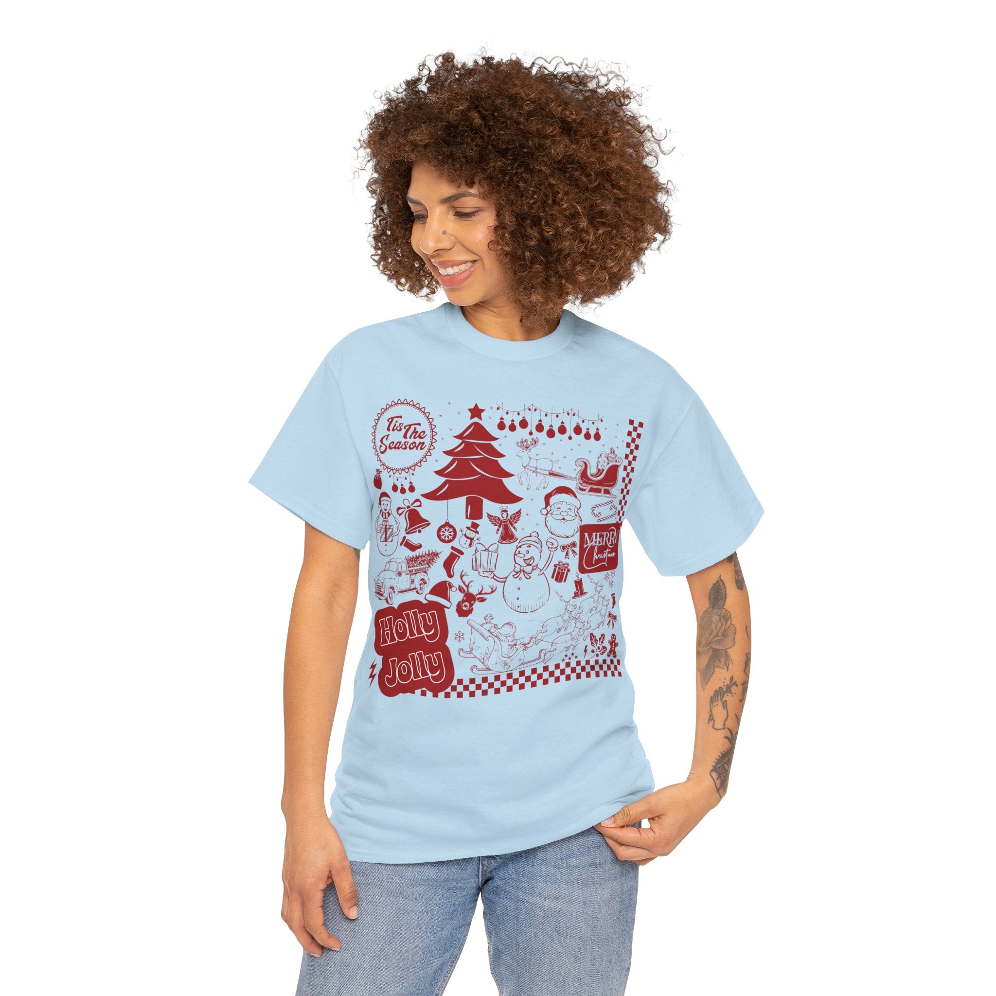 Christmas Festive Unisex Cotton T-shirt