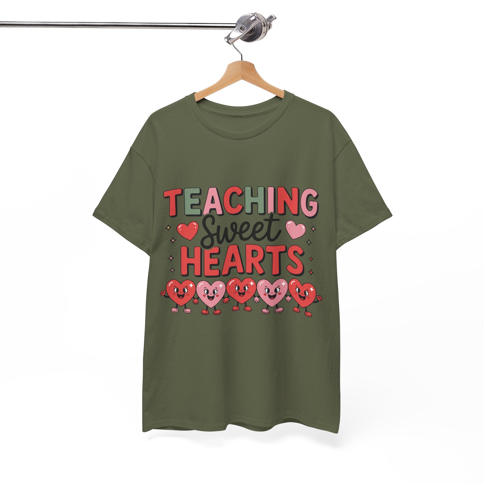 Teaching Sweet Hearts Valentine Teacher Unisex Cotton T-Shirt