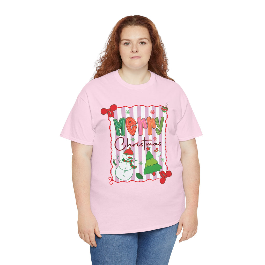 Christmas Snowman Unisex Cotton Tee