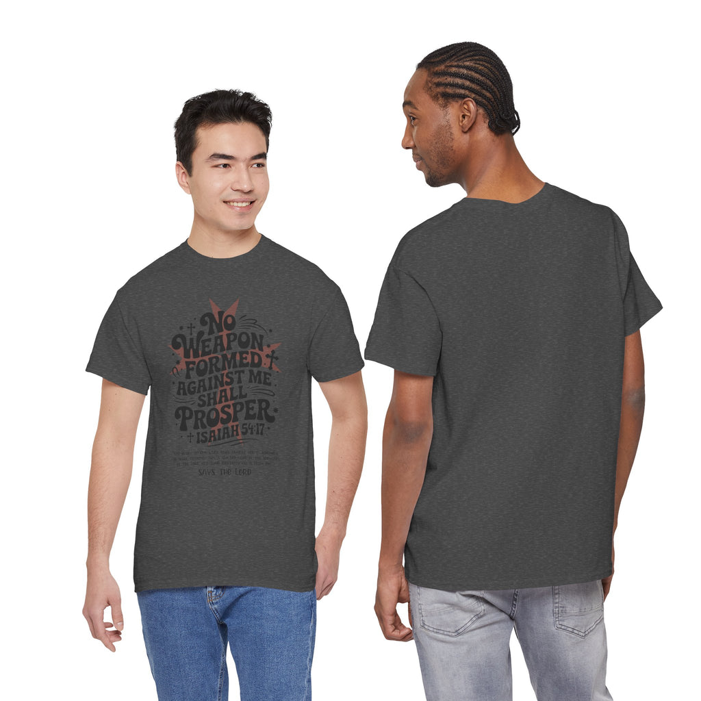 Christian Cross Text Art T-Shirt — Faith & Salvation Unisex Cotton Tee
