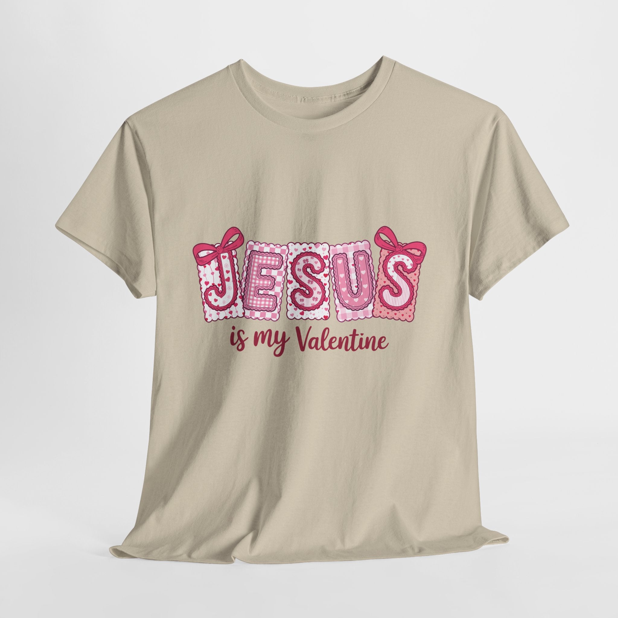 Jesus Is My Valentine T-Shirt — Pink Christian Valentine Unisex Cotton Tee