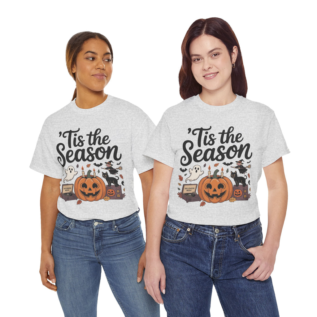 Holiday Season Unisex Cotton T-Shirt - Tis the Season Design