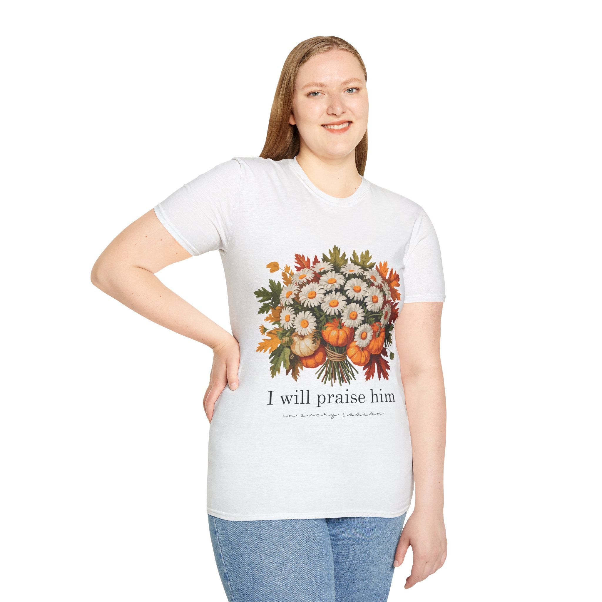 Fall Floral Praise T-Shirt- Unisex