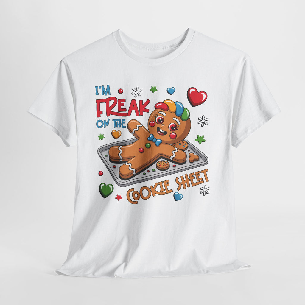 Gingerbread ‘I’m Freak on the Cookie Sheet’ Unisex Cotton Tee