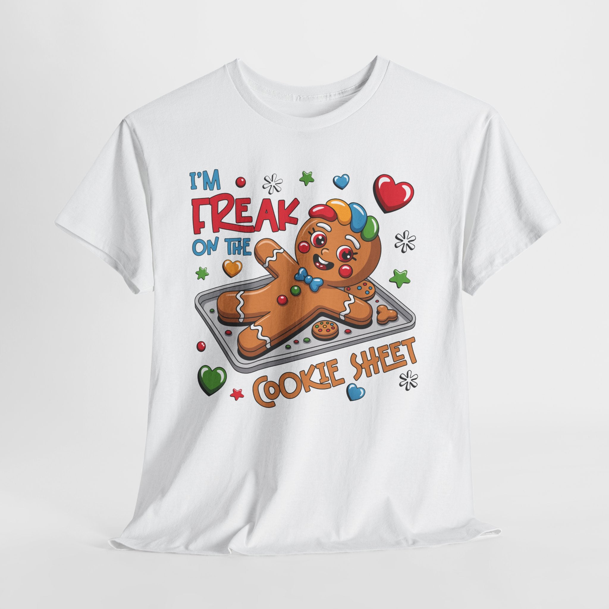 Gingerbread ‘I’m Freak on the Cookie Sheet’ Unisex Cotton Tee