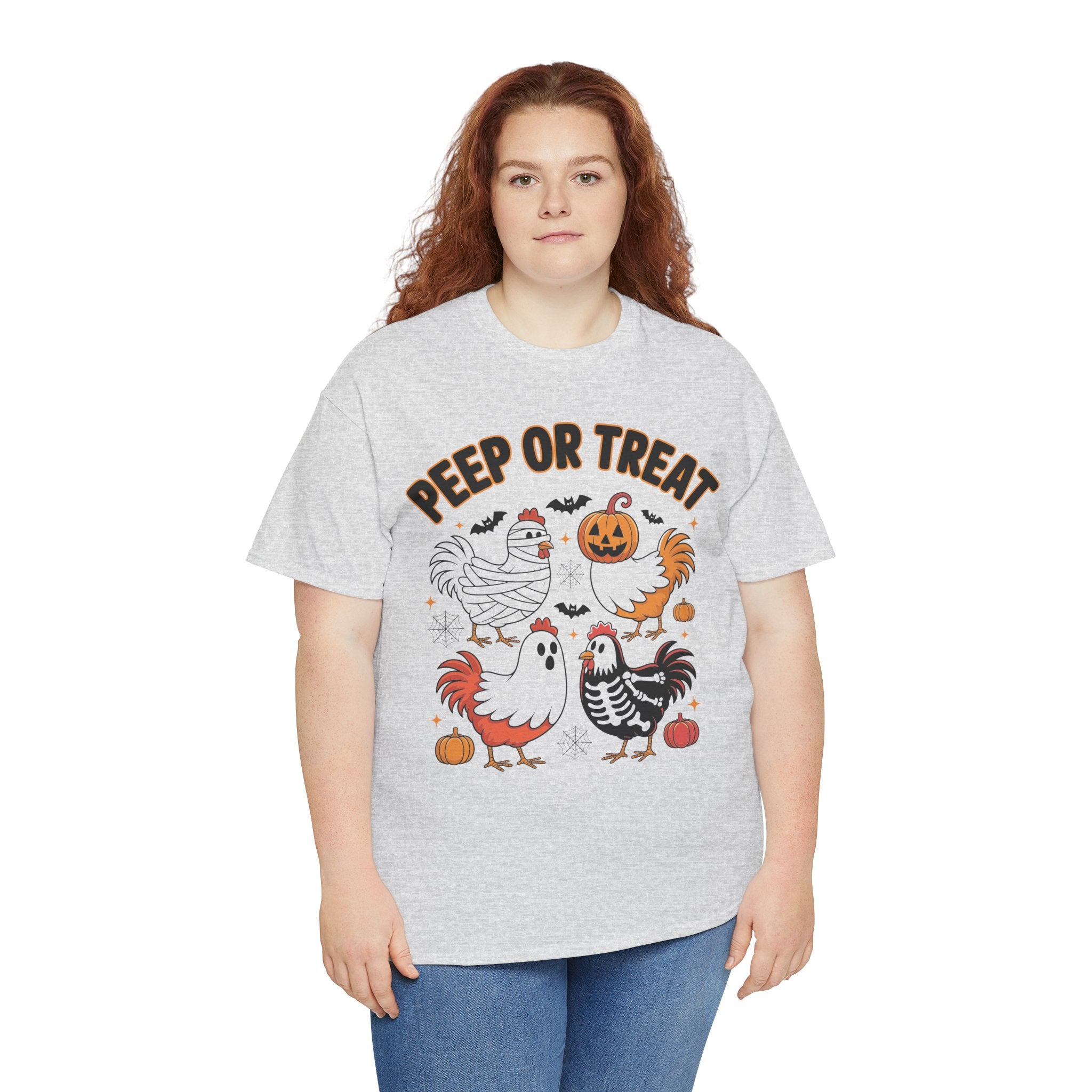 Peep or Treat Halloween Unisex Cotton Tee