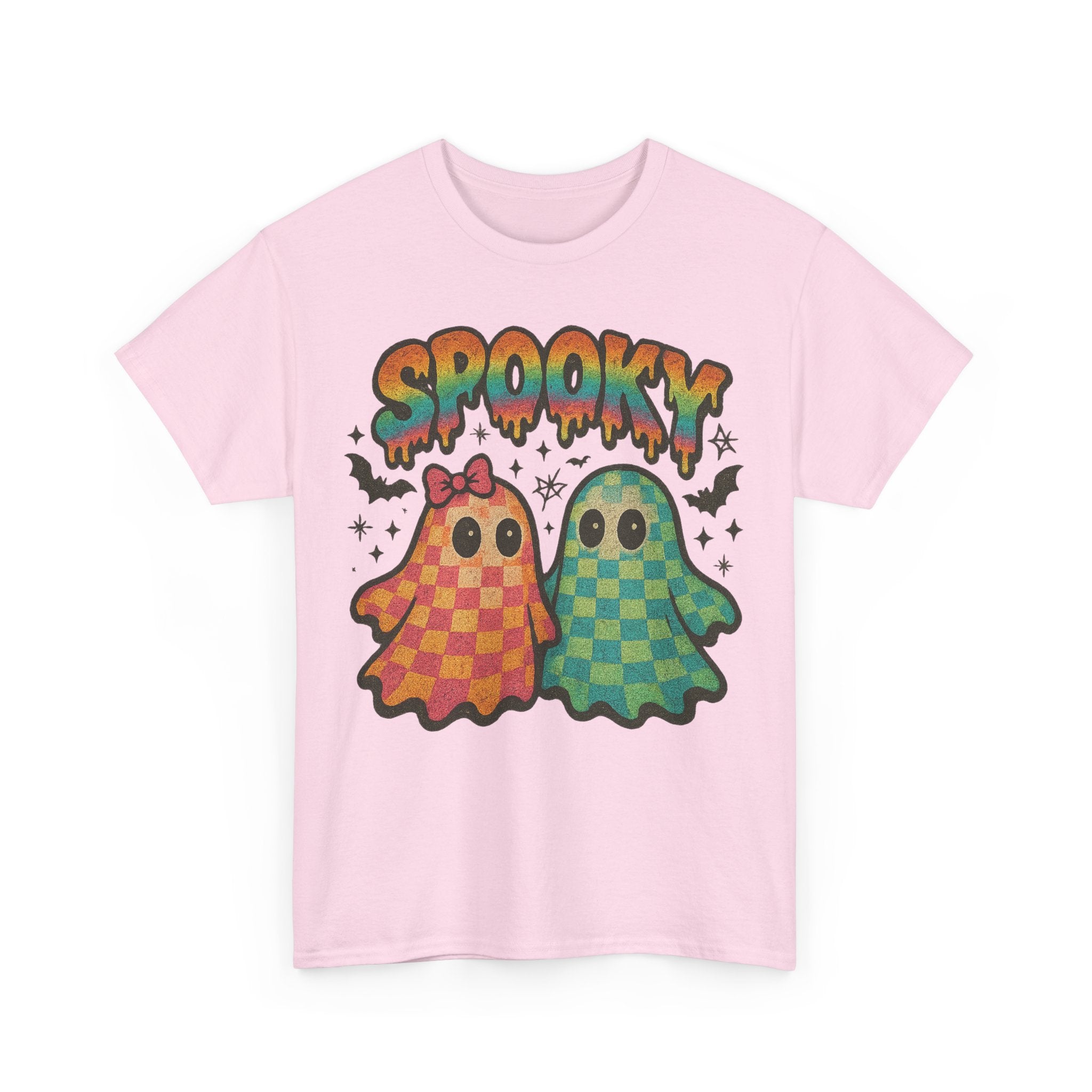 Spooky Pastel Ghosts Unisex Cotton Tee