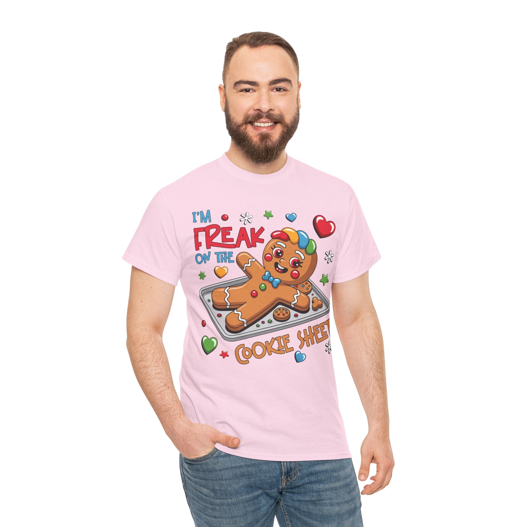 Gingerbread ‘I’m Freak on the Cookie Sheet’ Unisex Cotton Tee
