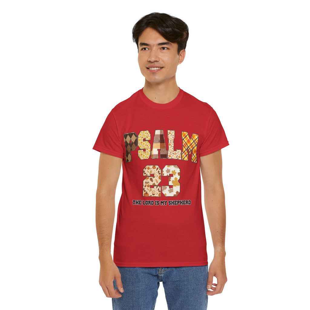 Psalm 23 Patchwork Unisex Cotton Tee