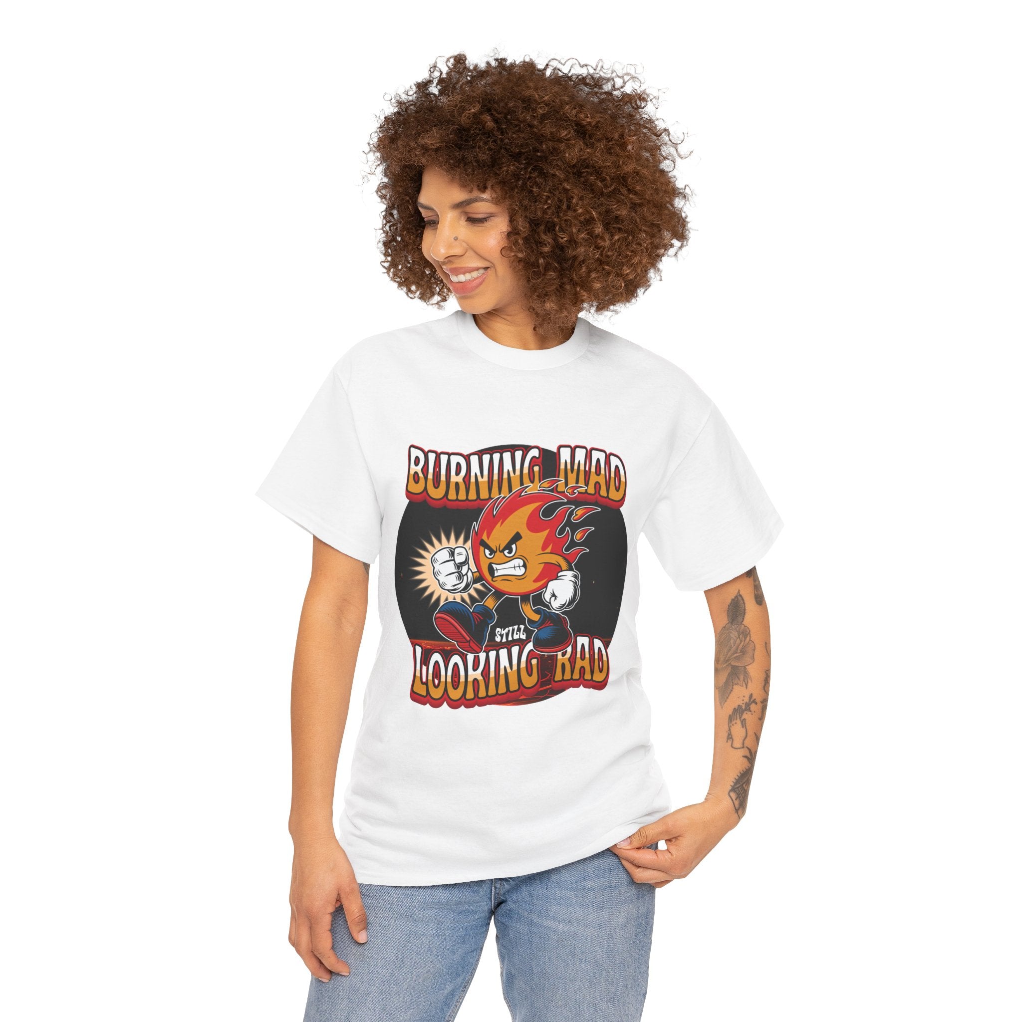 Burning Mad Looking Rad Unisex Tee