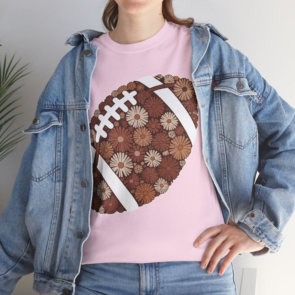 Game Day Touch Down Football Tee — Helmets, Flags & Cheer Icons Unisex Cotton Tee