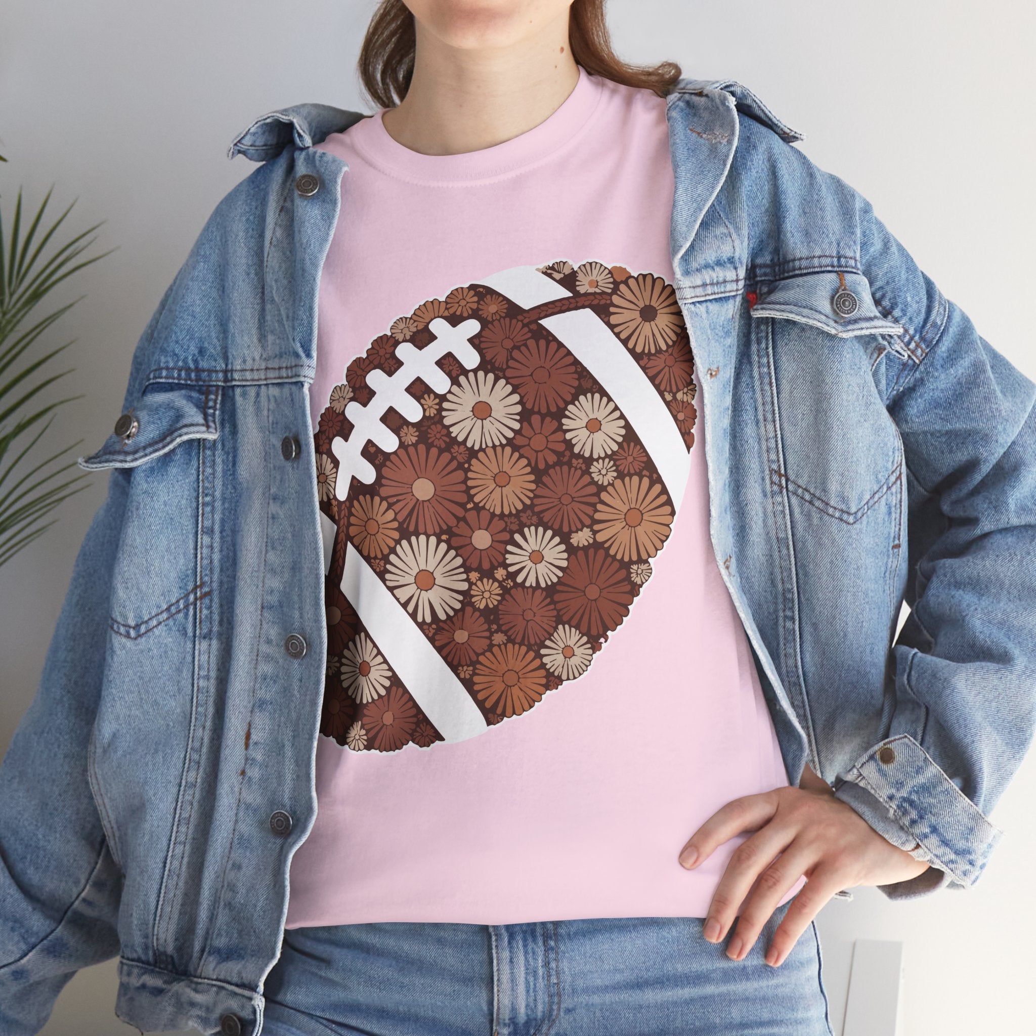 Game Day Touch Down Football Tee — Helmets, Flags & Cheer Icons Unisex Cotton Tee