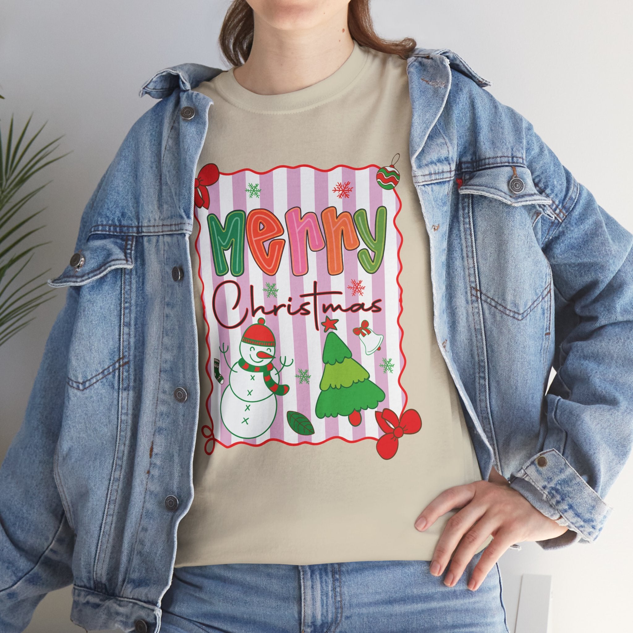 Christmas Snowman Unisex Cotton Tee