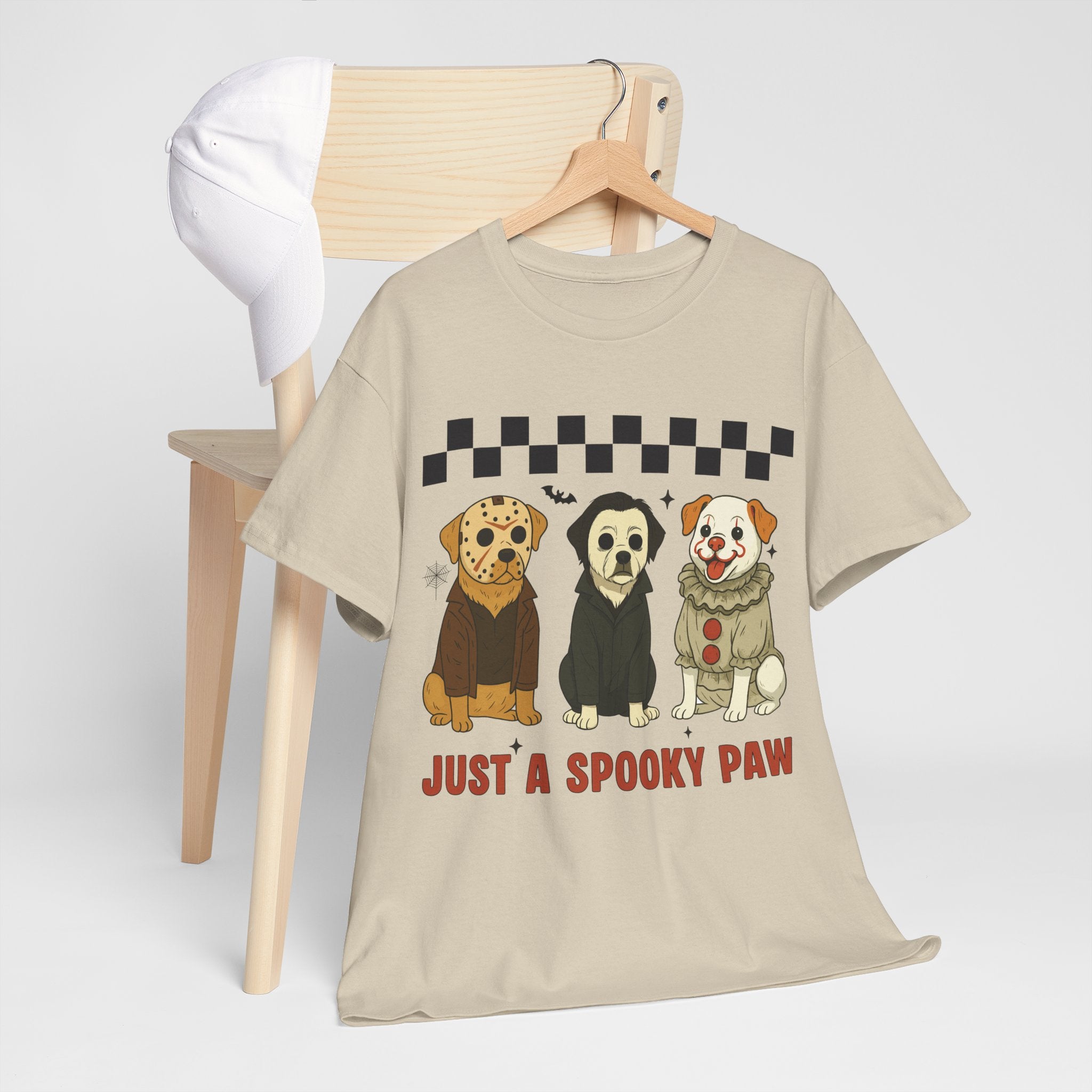 Halloween "Just A Spooky Paw" Unisex Cotton Tee