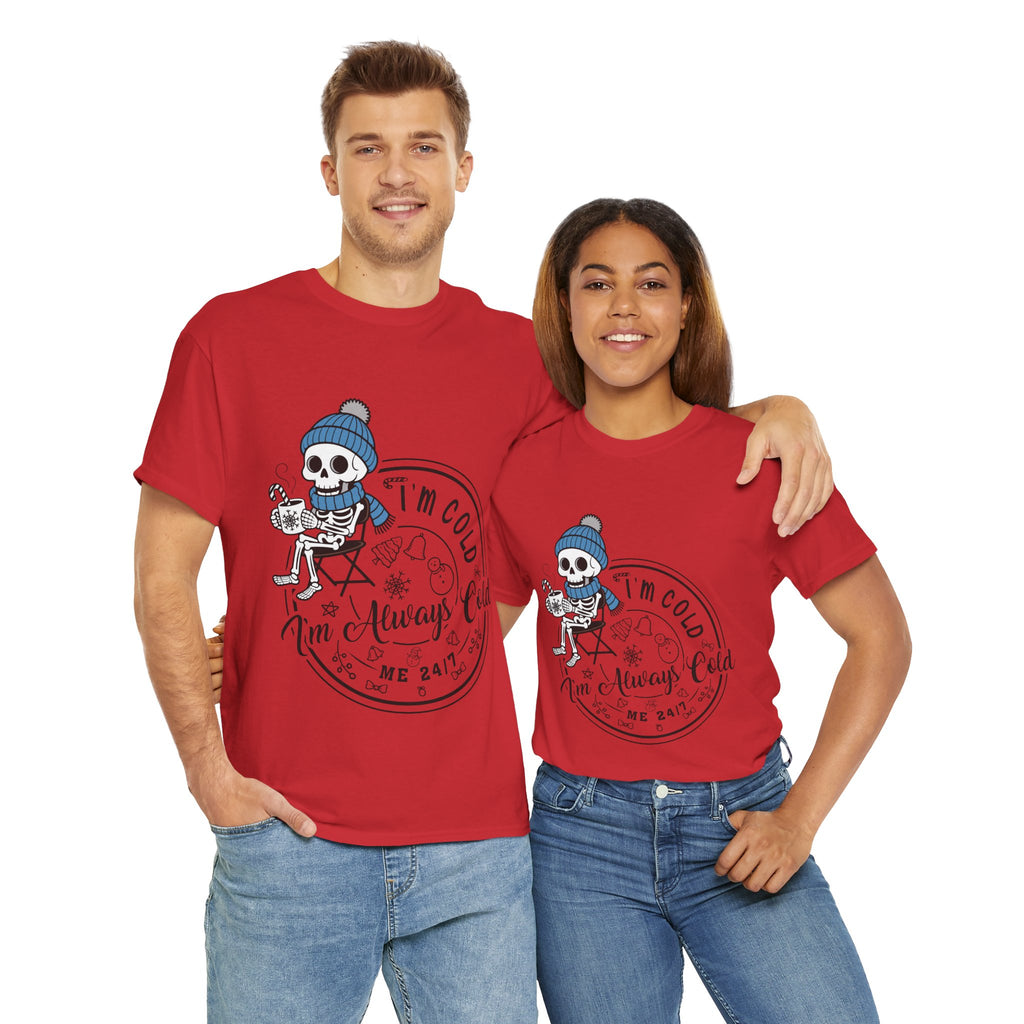 Cozy Skeleton Unisex Cotton Tee