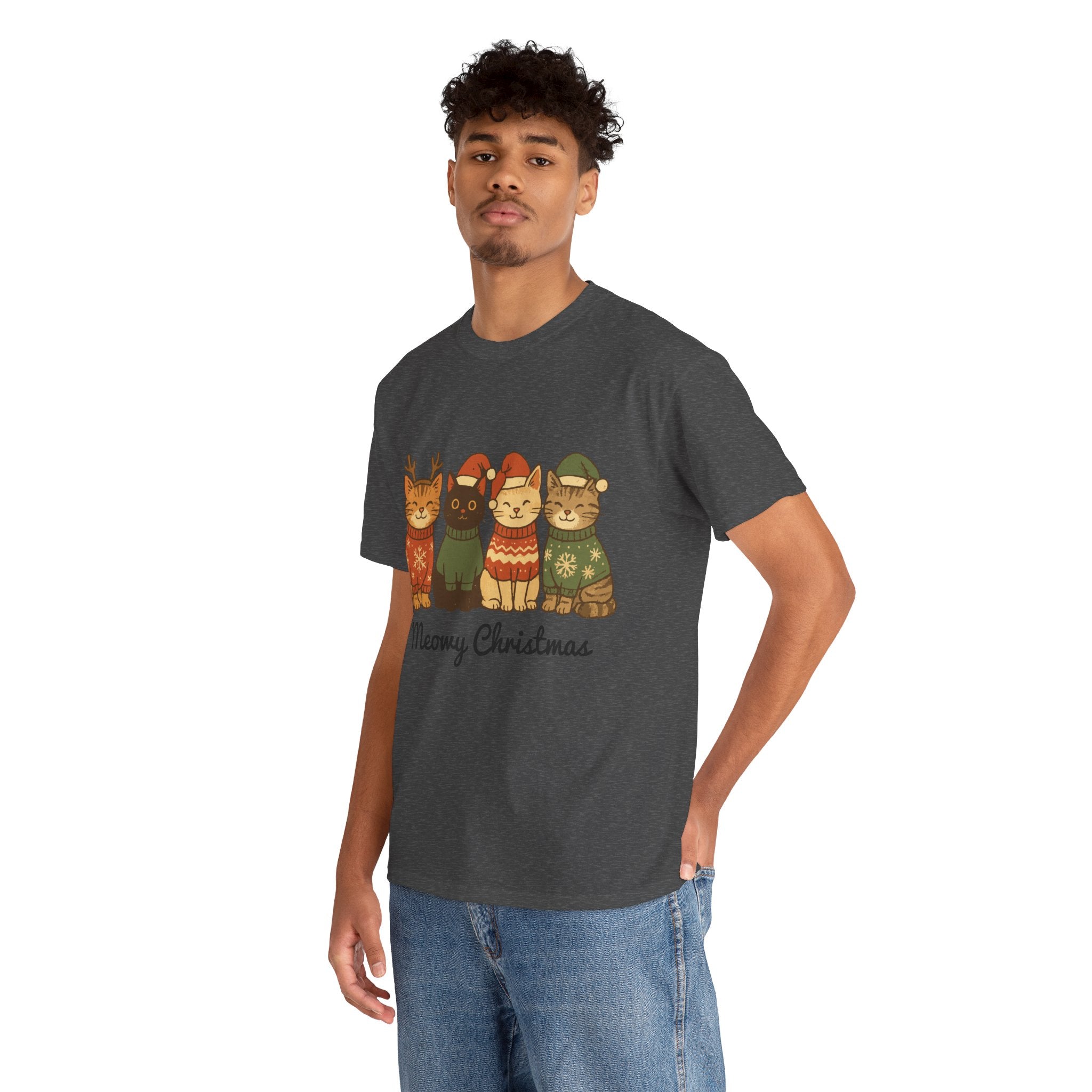 Christmas Cats Unisex Cotton Tee