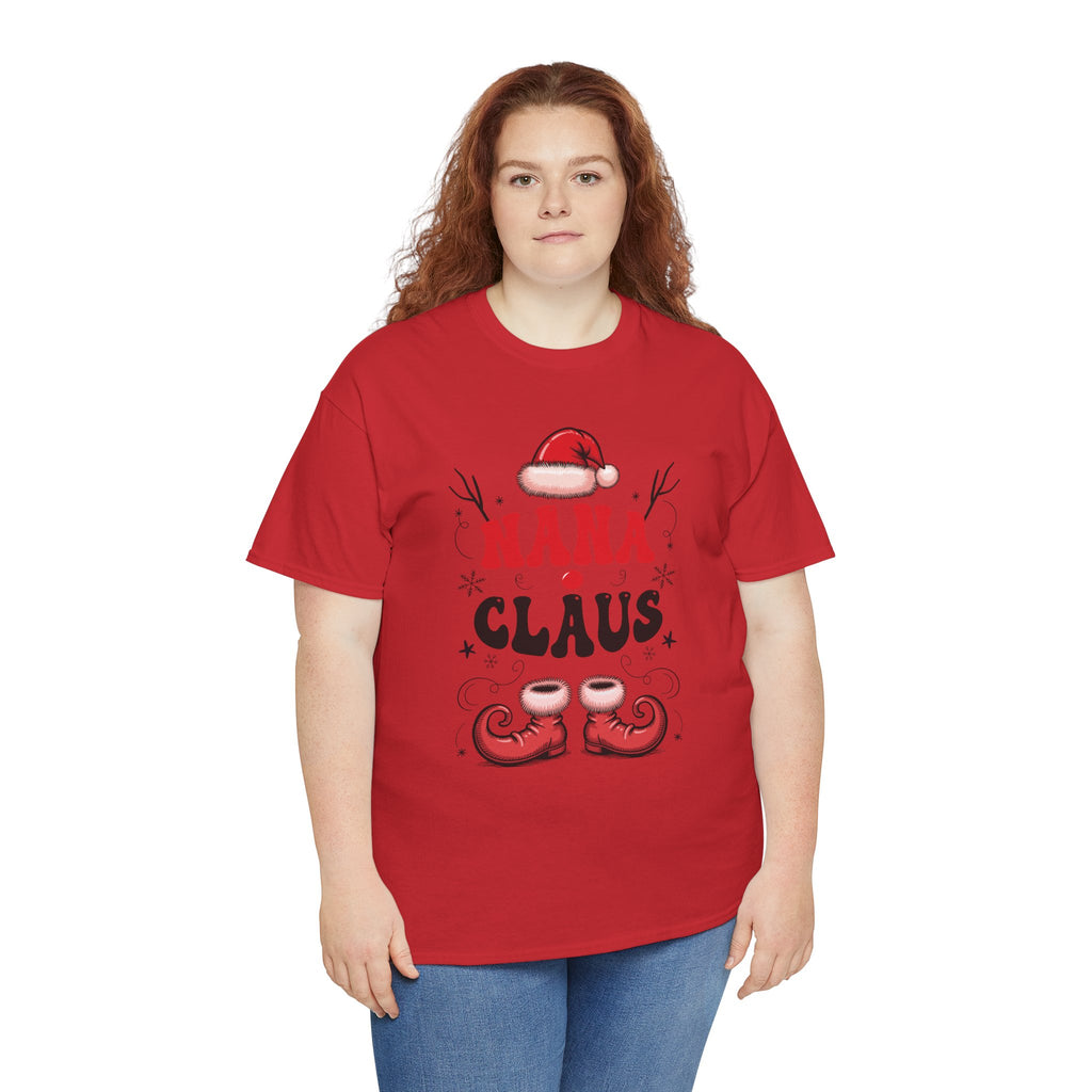 Nana Christmas T-Shirt — Santa Hat & Elf Boots Holiday Unisex Cotton Tee