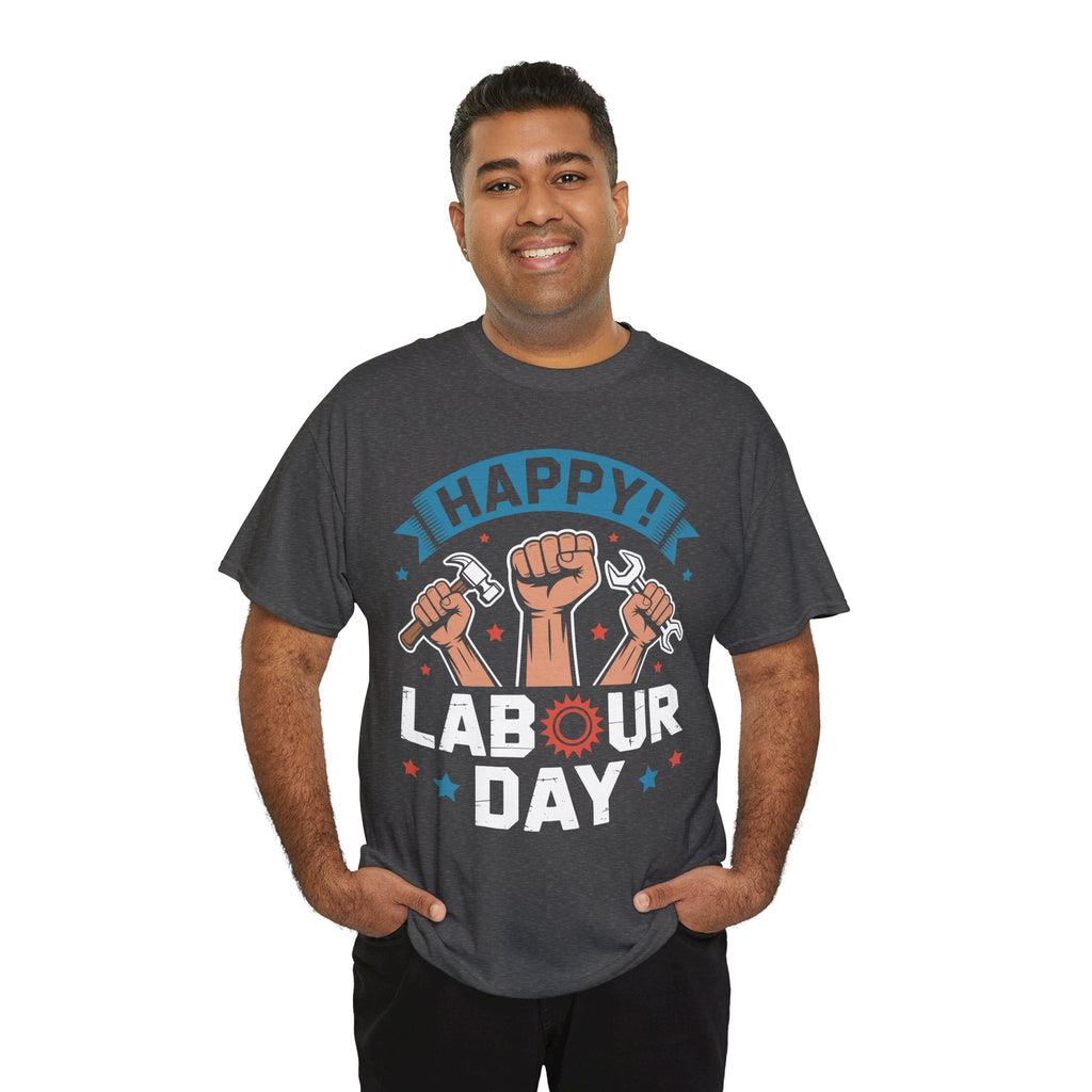 Happy US Labour Day Unisex Heavy Cotton T-Shirt