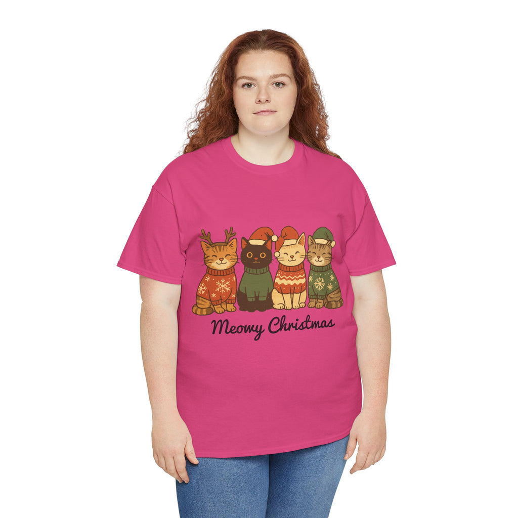 Christmas Cats Unisex Cotton Tee