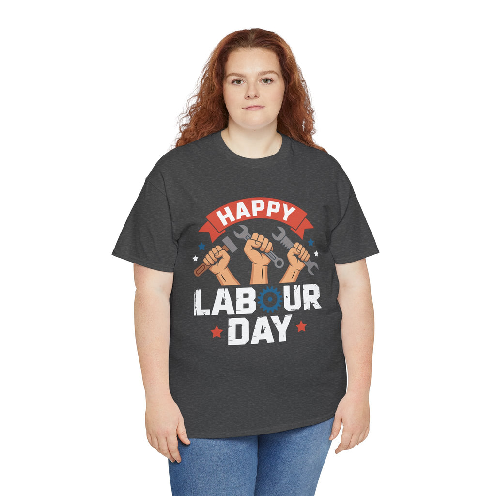 Happy US Labour Day Unisex Heavy Cotton T-Shirt