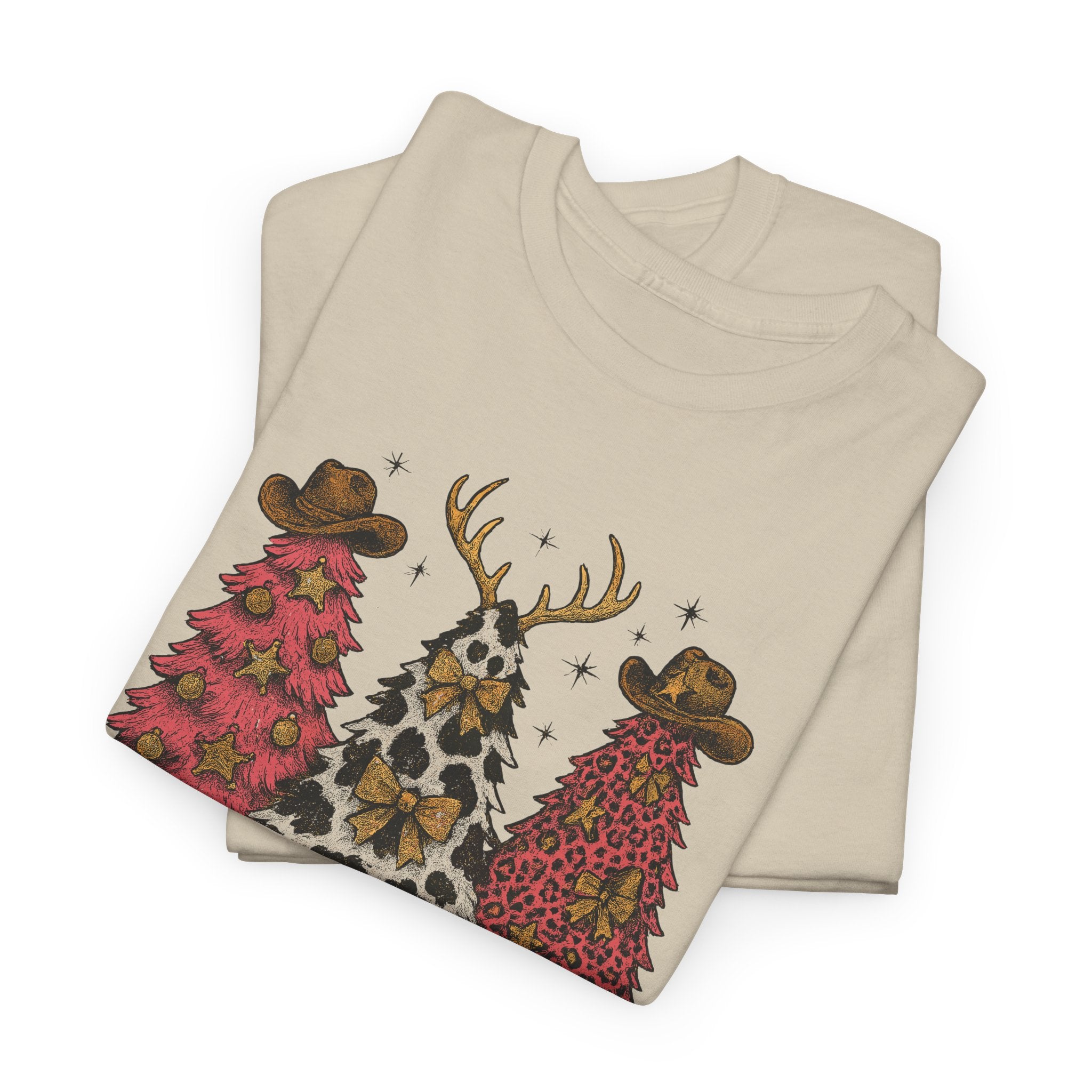 Western Christmas Unisex Cotton Tee