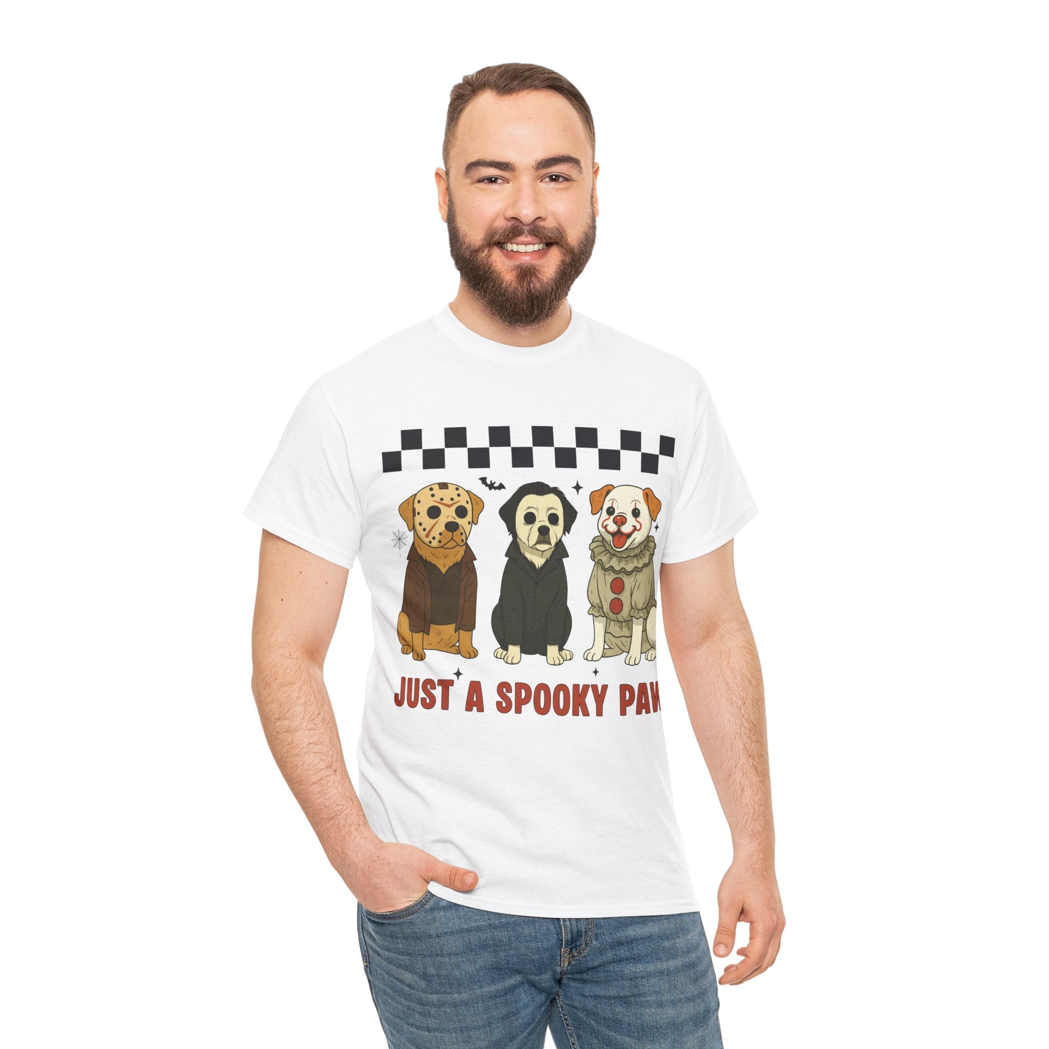 Halloween "Just A Spooky Paw" Unisex Cotton Tee