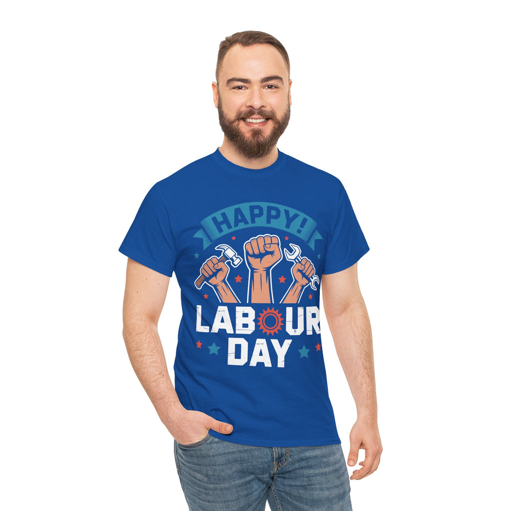 Happy US Labour Day Unisex Heavy Cotton T-Shirt