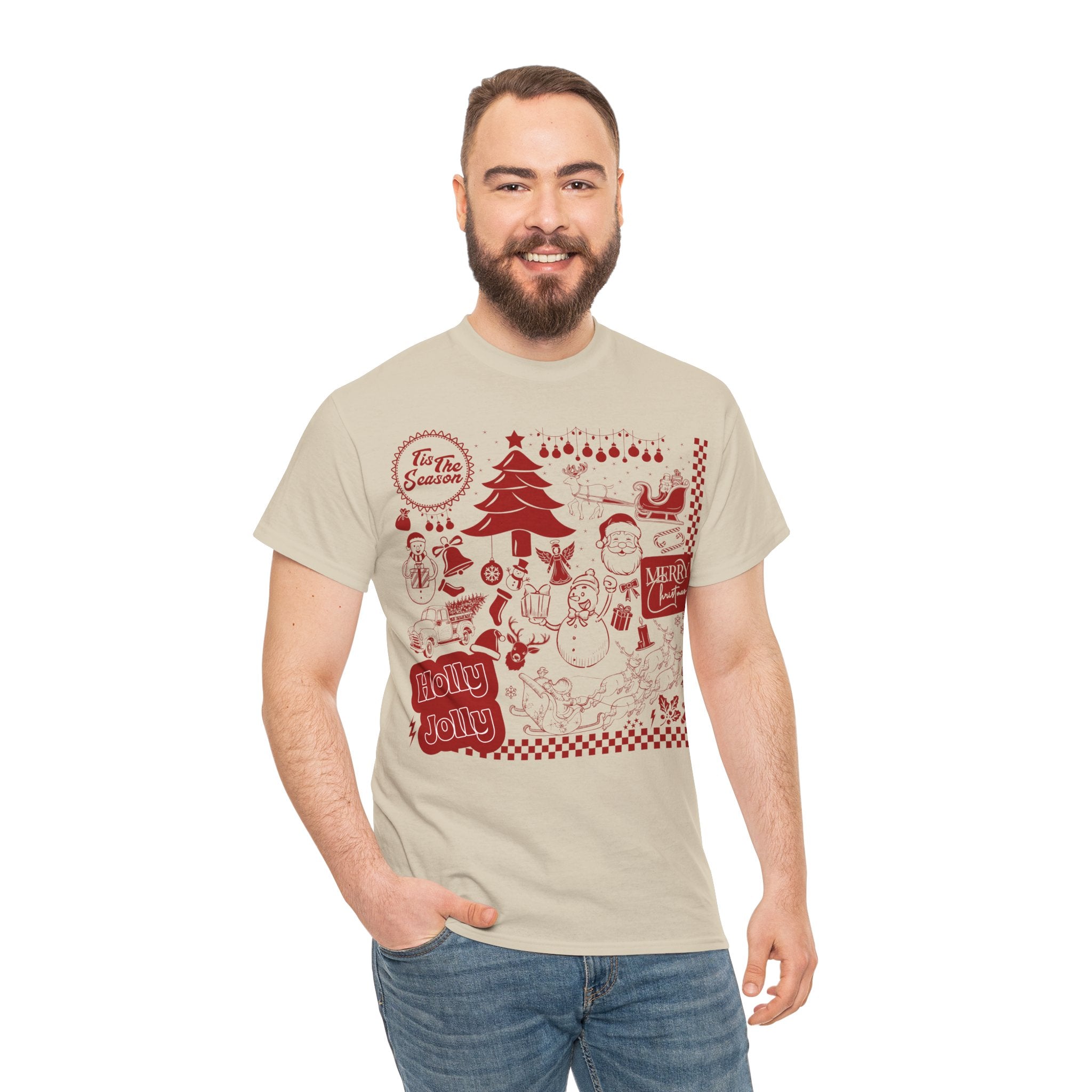 Christmas Festive Unisex Cotton T-shirt