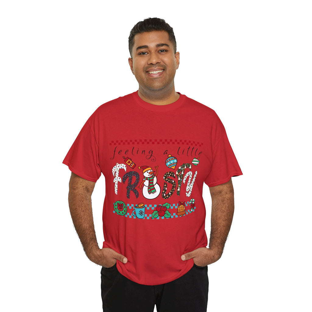 Christmas Frosty Unisex Cotton Tee