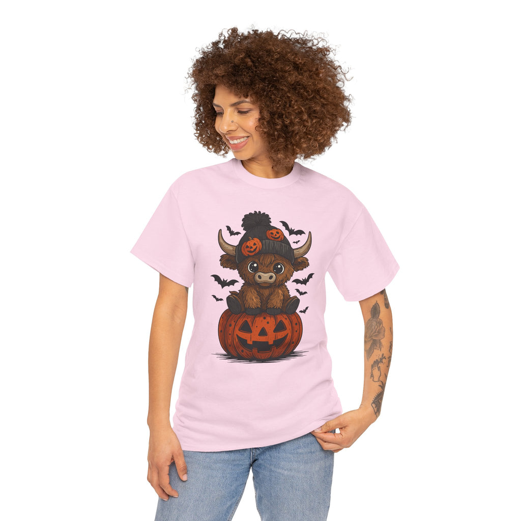 Halloween Cow Unisex Cotton Tshirt