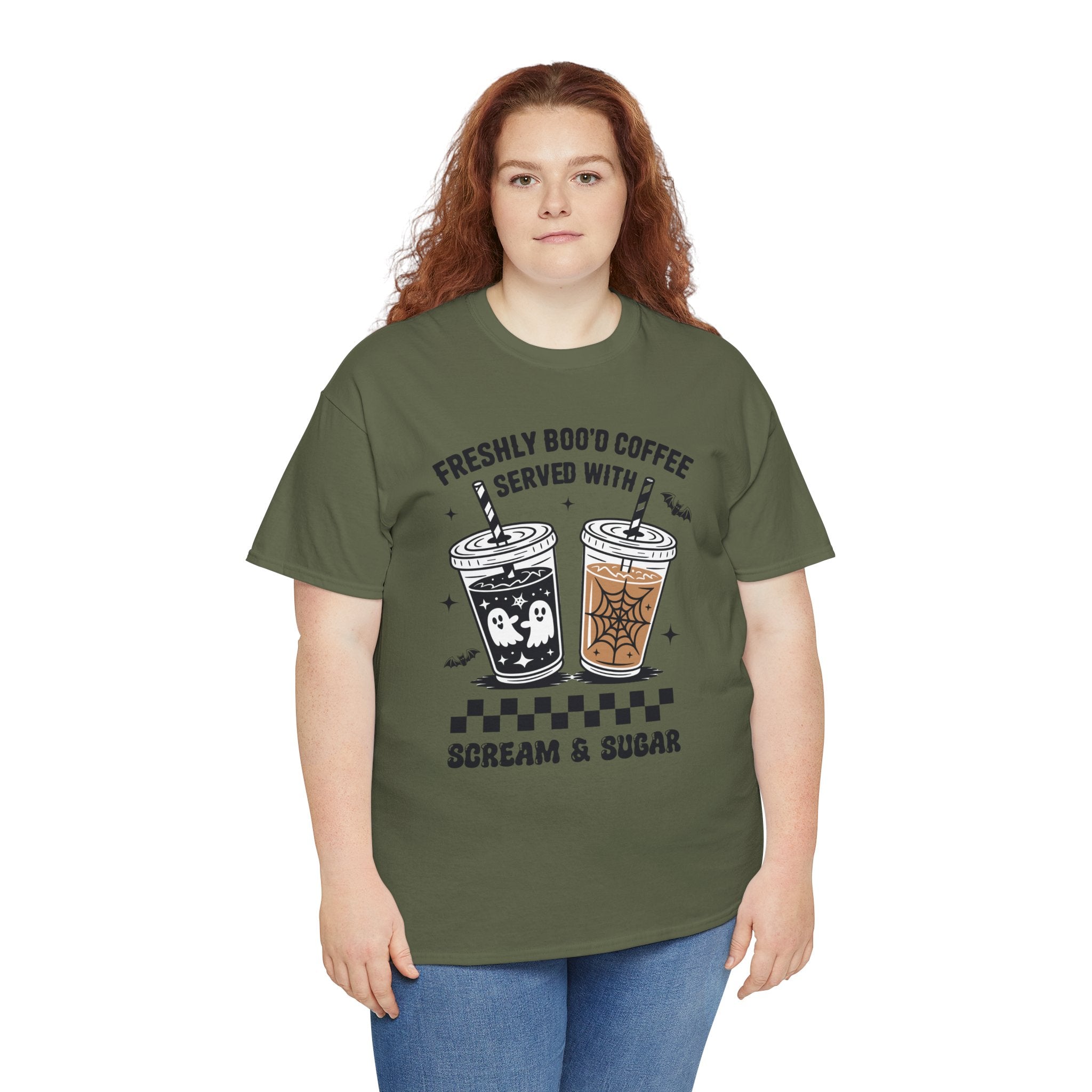 Halloween Iced Coffee Unisex Cotton Tee