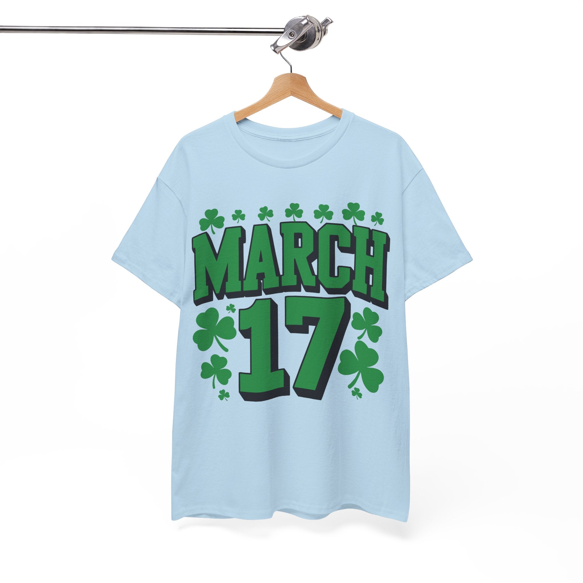St. Patrick’s Day March 17 Shamrock Unisex Cotton T‑Shirt