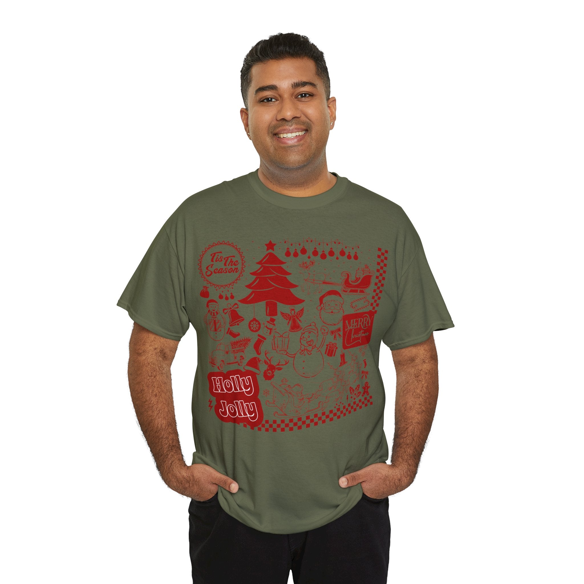 Christmas Festive Unisex Cotton T-shirt