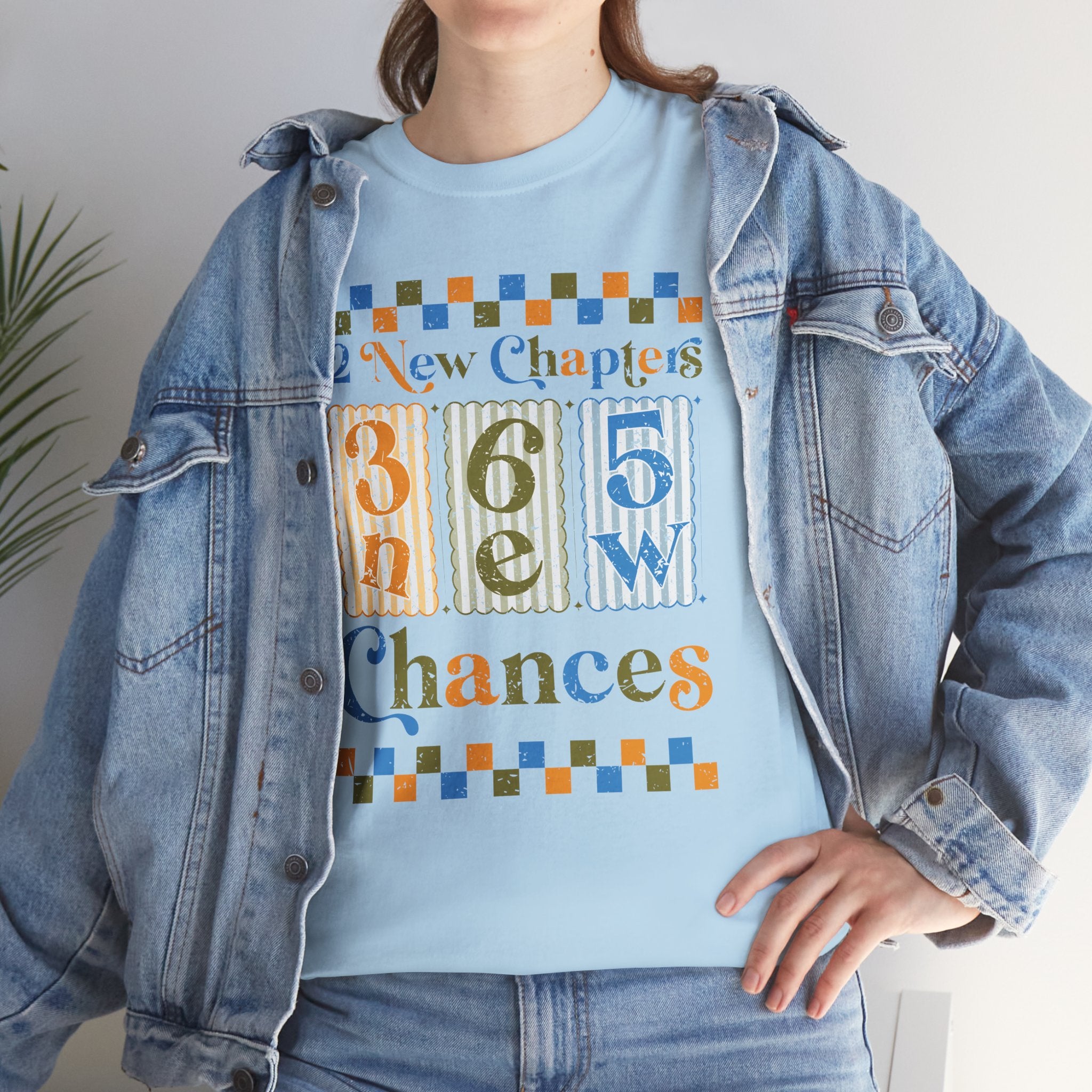 12 New Chapters 365 New Chances Vintage Tee — Fresh Start Inspirational Unisex Cotton Tee