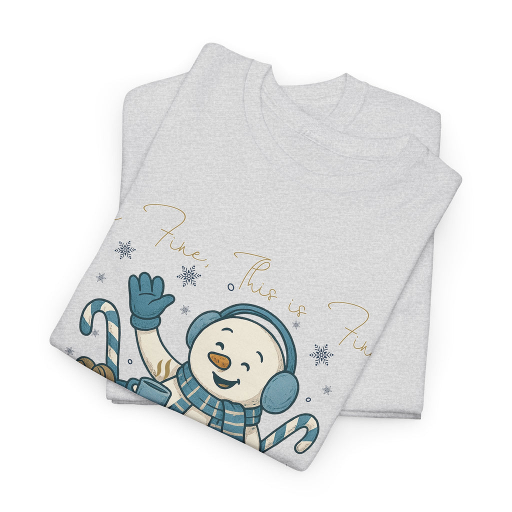 Snowman Hot Cocoa Unisex Cotton Tee