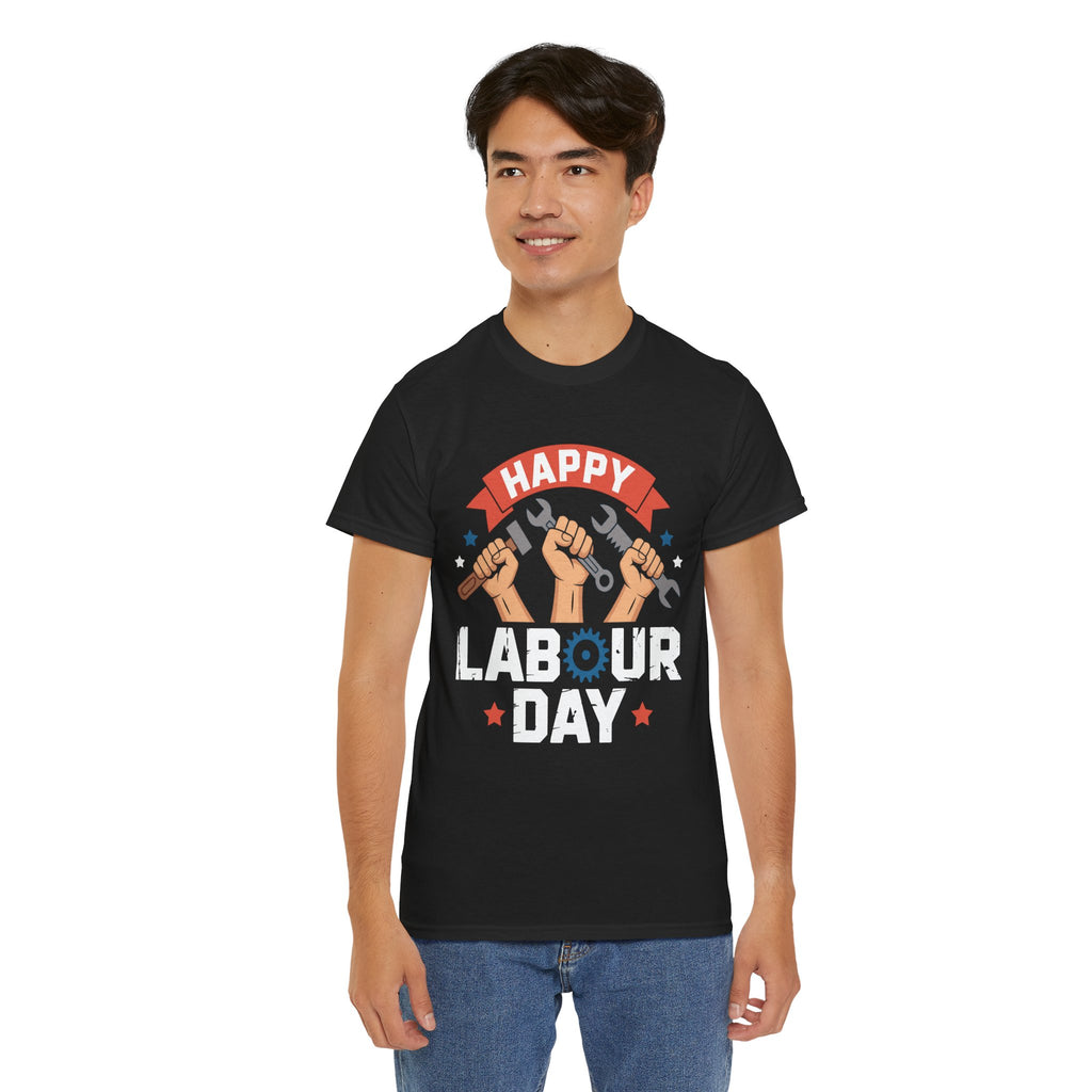 Happy US Labour Day Unisex Heavy Cotton T-Shirt