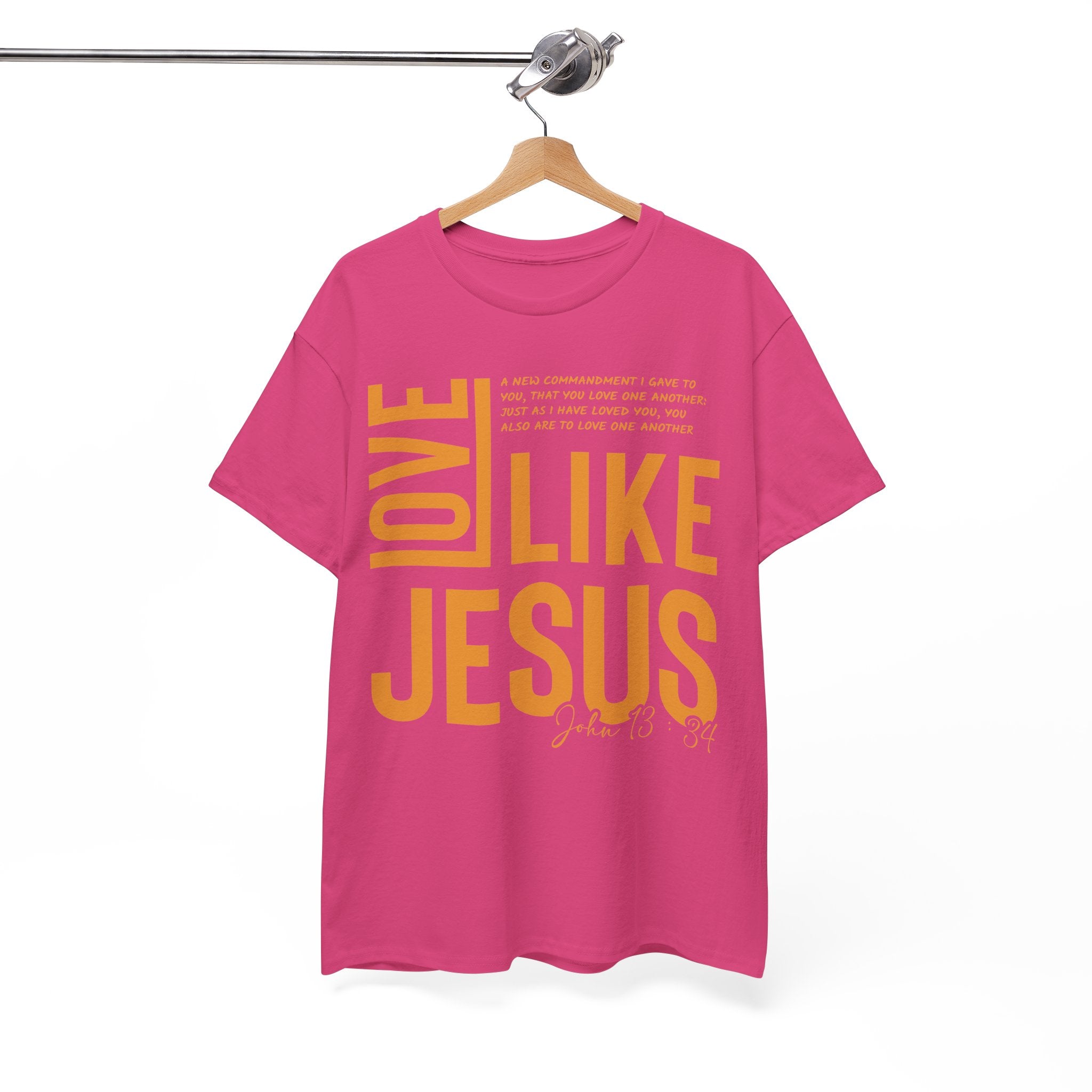 Love Like Jesus T-Shirt — John 13:34 Christian Unisex Cotton Tee