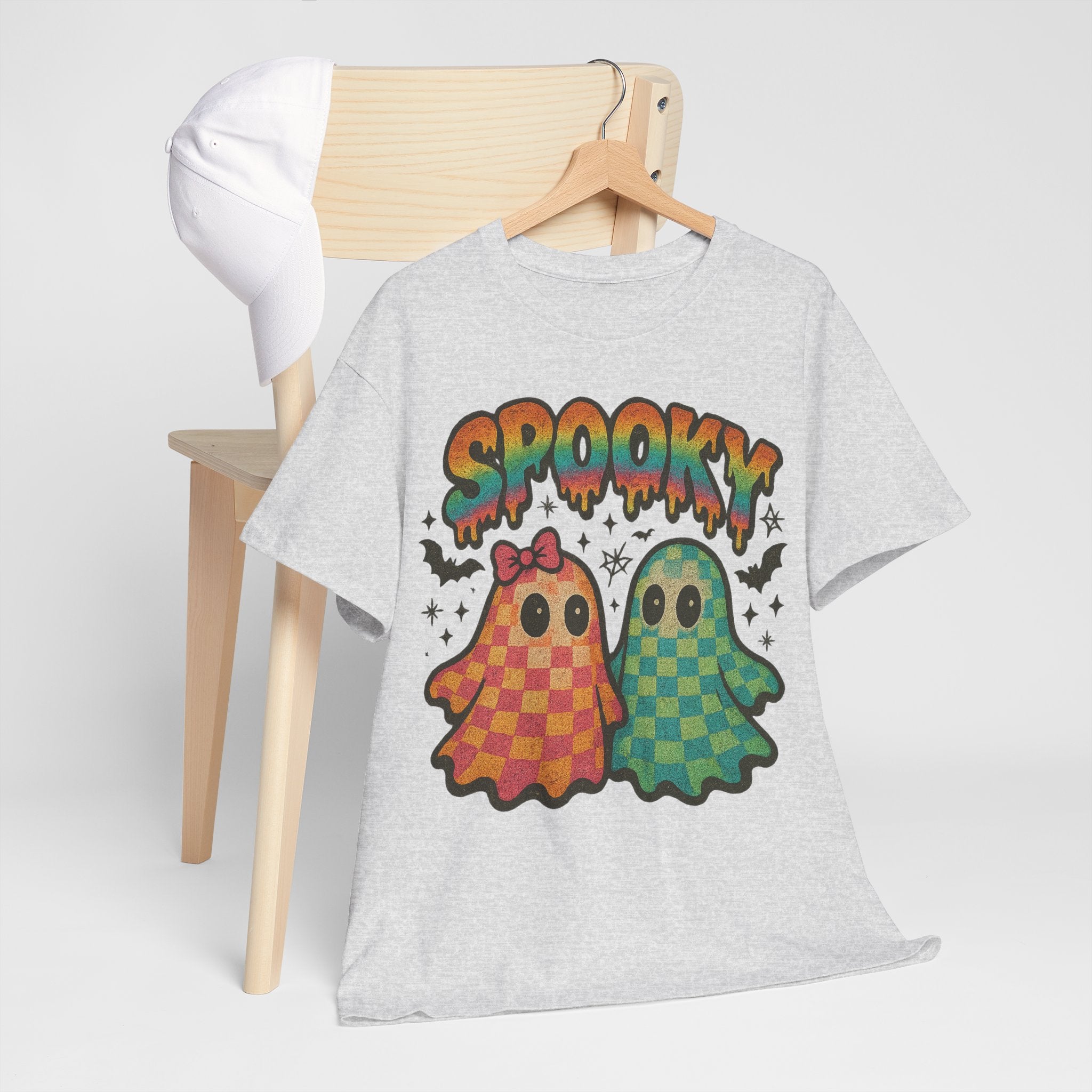 Spooky Pastel Ghosts Unisex Cotton Tee