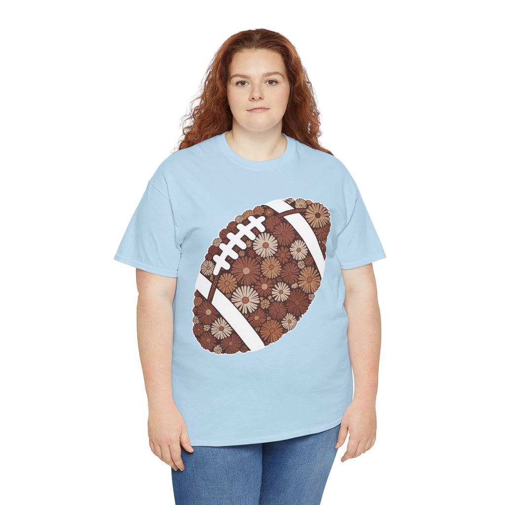 Game Day Touch Down Football Tee — Helmets, Flags & Cheer Icons Unisex Cotton Tee