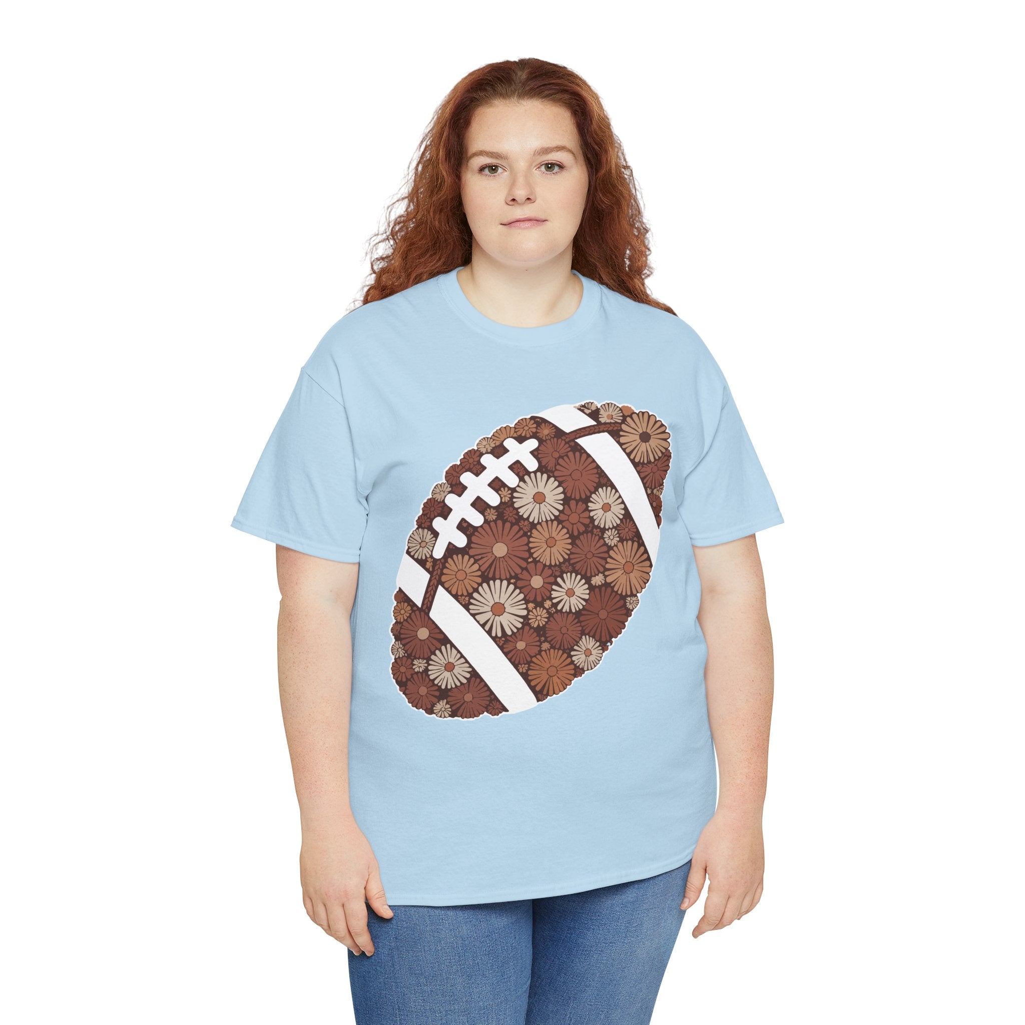 Game Day Touch Down Football Tee — Helmets, Flags & Cheer Icons Unisex Cotton Tee
