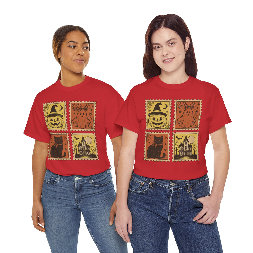 Halloween Stamp Collection Unisex Cotton Tee