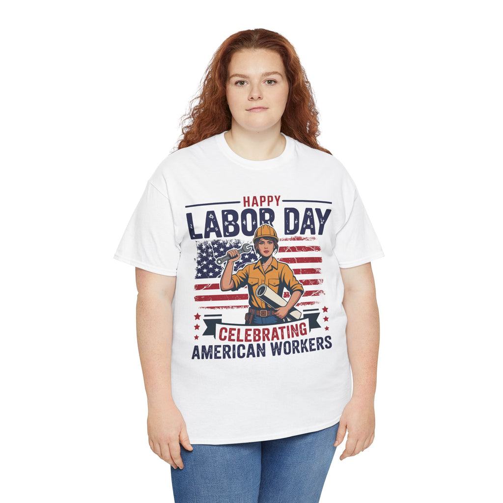 Happy US Labour Day T-Shirt - Unisex Heavy Cotton Tee