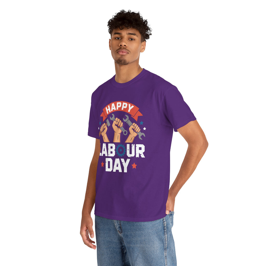 Happy US Labour Day Unisex Heavy Cotton T-Shirt