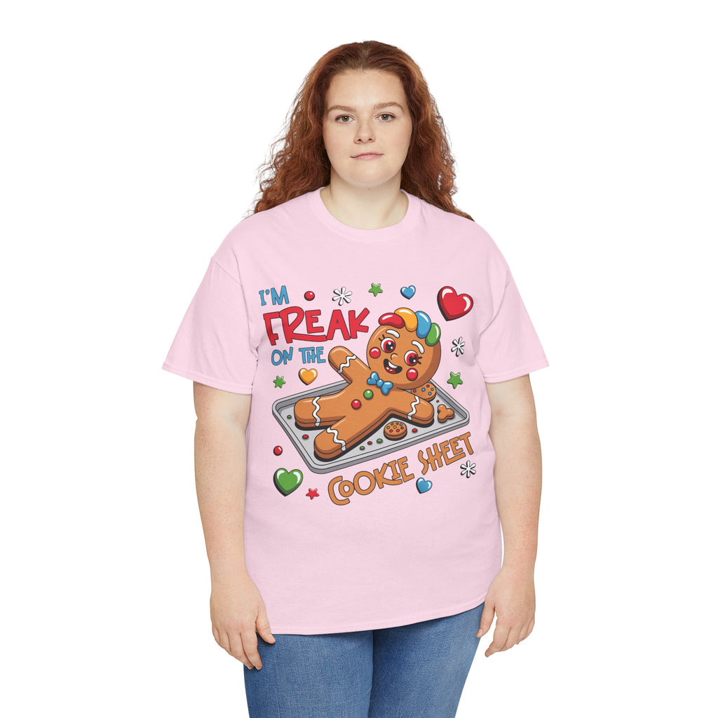Gingerbread ‘I’m Freak on the Cookie Sheet’ Unisex Cotton Tee