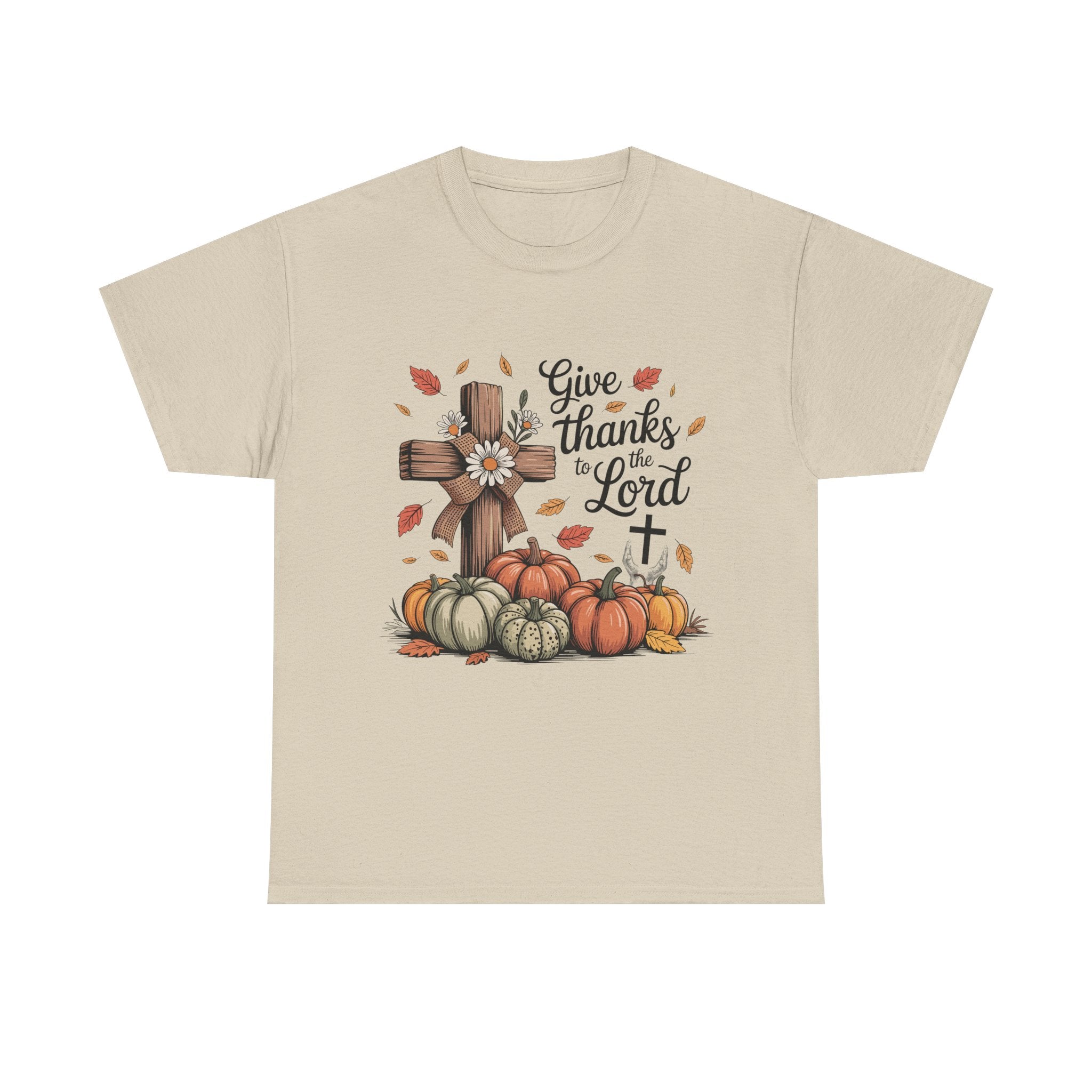 Thankful Cross Tee for Fall- Unisex