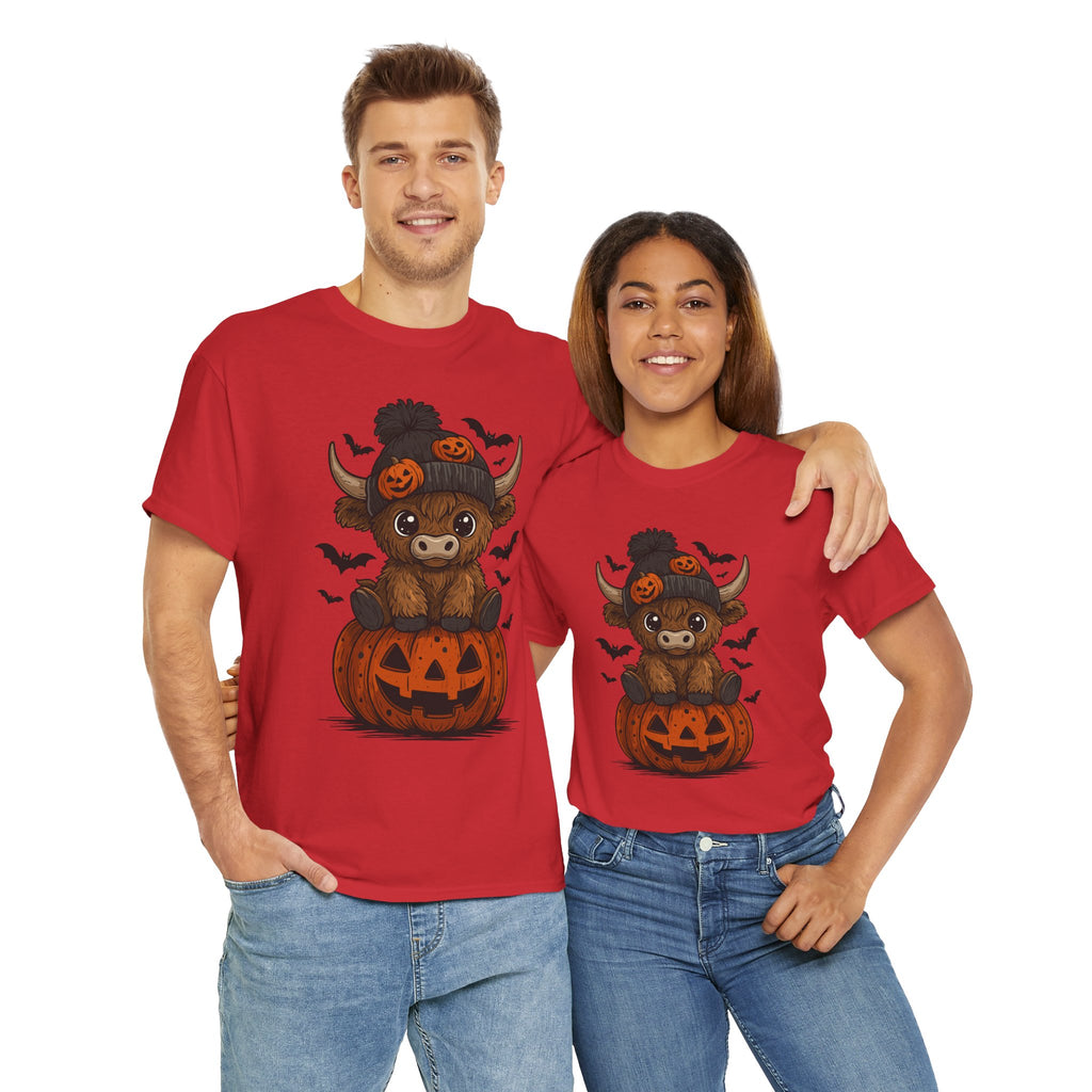 Halloween Cow Unisex Cotton Tshirt